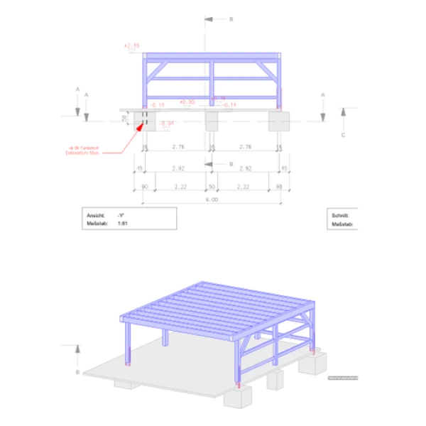 Abbund- und Detailplanung von Holzkonstruktionen